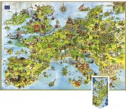 Puzzle Zmajevi - Karta Europe, 4000 dijelova