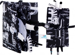 Meka kontrastna senzorna knjižica sa životinjskim repićima – safari