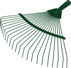 Vrtne lepeze grablje za lišće 36 cm, metalne bez drške