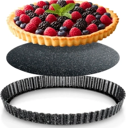 Kalup za tart s uklonjivim dnom 28 × 3 cm granitni