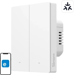 Sonoff m5 matter pametni zidni prekidač 2-kanalni za okvir