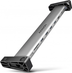 Axagon HMC-10HLS USB-C hub 9u1 s HDMI 4K/60 Hz, GLAN, čitačem kartica i PD 100 W