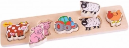 Bigjigs Baby drvene puzzle farma