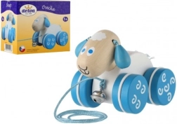 Drvena povlačna igračka Ovečica za djecu