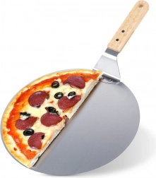 Čelična lopatica za pizzu s drvenom drškom 48,5 × 30,5 cm VILDE