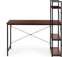 Drveni računalni stol s loft policama