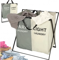 Dvokomorna košara za rublje s organizatorom za razvrstavanje