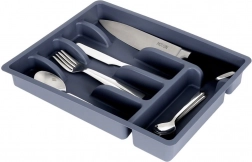 Sivi organizator za pribor za ladicu 36 × 25,5 cm