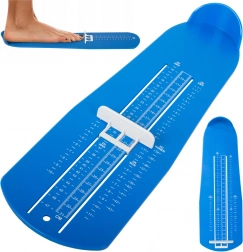 Plavi mjerač veličine cipela