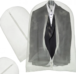 Zaštitna navlaka za odjeću 60 × 100 cm s patentnim zatvaračem – Prozirna 60×120