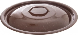 Emajlirani poklopac za kantu BROWN 30 cm
