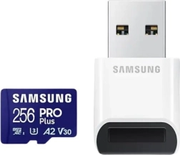 Samsung PRO Plus microSDXC 256 GB U3 A2 V30 s USB čitačem