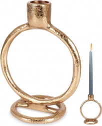 Aluminijski zlatni svijećnjak 15 cm