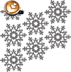 Filcani podmetači za šalice sivi 13,5 cm, 6 kom