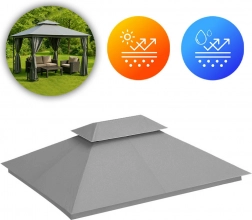 Zamjenski krov za vrtni paviljon 3x4 m siva MultiGarden