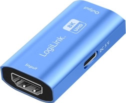 HDMI repeater 8K/60Hz HDCP2.3, plavi aluminij