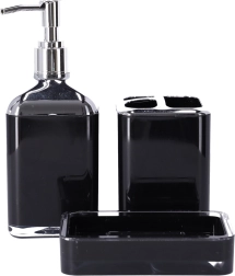 Kupaonski set 3 kom BERRETTI, crna + krom