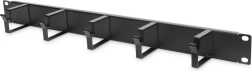 Horizontalni kabelski organizator RING 19" 1U, crni