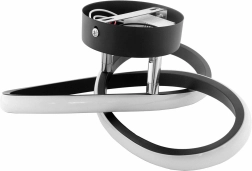 Zd77b stropna LED moderna 12,5 W crna