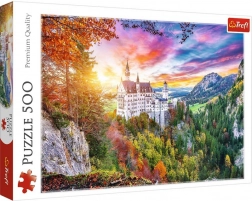 Puzzle od 500 dijelova – pogled na dvorac Neuschwanstein, Njemačka TREFL