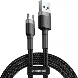 Baseus Cafule kabel USB-A na Micro USB 1 m, 2,4 A, sivo-crni