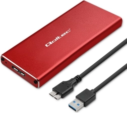 Kućište za M.2 SSD SATA NGFF – USB 3.0, crveno