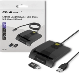Čitač čipnih kartica Qoltec USB-C