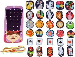 Lucy & Leo čarobni drveni nizaljki set