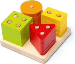 CUBIKA Razvrstavamo oblike – drvena slagalica, 17 dijelova