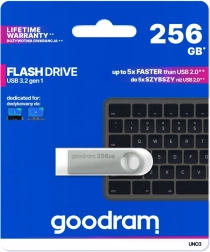 USB flash disk UNO3 256GB USB 3.2 Gen1 srebrni
