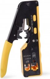 krimp kliješta za prolazne konektore RJ45 kat. 5e/6, RJ12 i RJ11 s rezanjem i skidanje izolacije