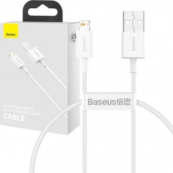 Baseus Superior USB–Lightning kabel 0,25 m, 2,4 A (bijeli)