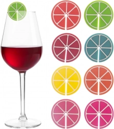 Silikonske oznake za čaše i čašice, 8 kom