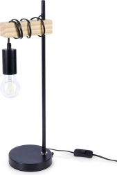 Stolna lampa crna 51 cm
