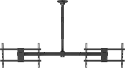 Stropni nosač za dva TV 34–60" s podešavanjem visine i VESA 600×400