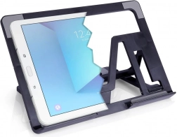 Podesivi stalak za tablet, crni, sklopivi 26 × 18,5 cm