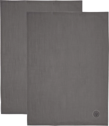 Pamučne kuhinjske krpe sive 70 × 50 cm, set 2 kom