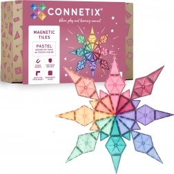 Connetix Pastel Geometry Pack magnetska građevna set‑kocka 40 dijelova