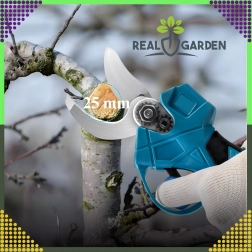 Električne akumulatorske škare za grane i grmlje s dvije baterije