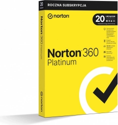 Norton 360 Platinum, 100 GB, 1 korisnik, 20 uređaja, 1 godina