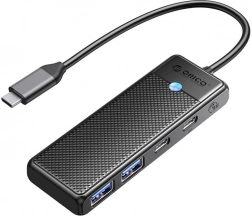 Orico 4-u-1 USB čvorište USB‑A 3.0 x2 + USB‑C 3.0 + USB‑C PD 100 W