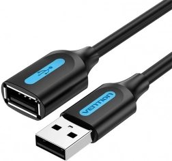 Produžni kabel USB 2.0 A-M na A-F Vention 5 m crni