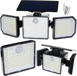 Solarna zidna svjetiljka IZOXIS 167 LED 500 lm s daljinskim upravljačem i senzorom pokreta