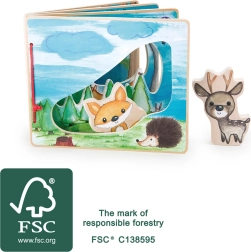 Interaktivna drvena slikovnica Small Foot