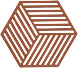 Podloga za vruće posuđe Zone Hexagon – Ciglasto