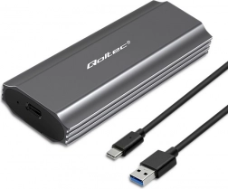 Kućište za disk Qoltec za M.2 SSD SATA NVMe USB-C 2TB