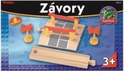 Željeznički prijelaz s rampama i znakovima