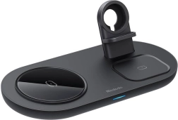 Bežični punjač MCDODO 3 u 1 15 W za iPhone, Apple Watch i AirPods – crna