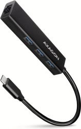 AXAGON HMC-GL3A višeportni USB-C hub 4-u-1 s GLAN 5 Gb/s, kabel 20 cm