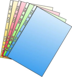 Eurofascikl A4 s europerforacijom, zeleni sjajni, 50 mikrona